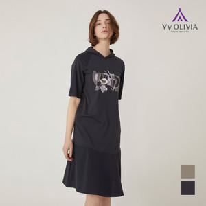 [비비올리비아] 후드 롱 원피스_VVCOAYM3491