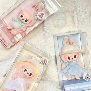 Labubu 키 체인 Mokoko 열쇠 고리 봄 꽃 시리즈 펜던트 장식 크리스마스