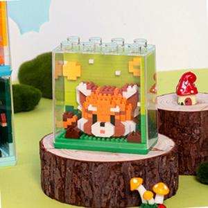 레서판다 액자형 동물나노블럭 347pcs 레서판다만들기 방과후키트 유아미술