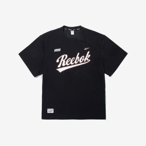[AK플라자] [리복] 썸머 레터링 저지 티셔츠 - 블랙 RETS5ER65BK
