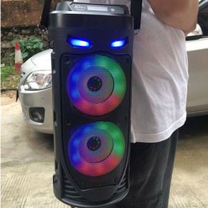 휴대용 노래방 기계 홈라오케 30W BLUETOOTH 스피커 무선 스테레오 칼럼 서브우퍼 야외 파티용 음향 장치 마이크 리모컨 TF카드 AUX