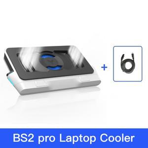 Flydigi BS2 pro 노트북 쿨러 오버클로킹 압력 공기 이중 소음 감소 스마트 가변 주파수 컴퓨터 브래킷 NEW