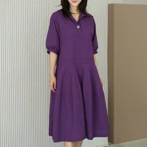 [데드라](88size)[THE BLACK] 토이원버튼카라원피스 OPD3078_YC