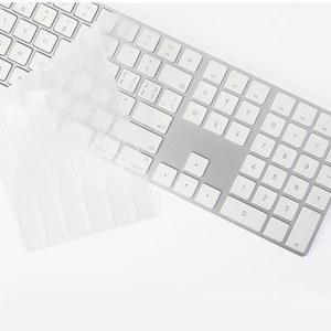 2021 iMac 유선 Apple 키보드 A2449 A2450 A1243 A1843 MB110LL/B 숫자 키패드 실리콘 키보드 커버 보호 스킨 포함