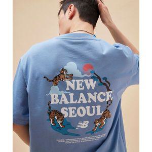 NEW BALANCE NBNEF2A063 / UNI 서울 타이거 반팔티 (LIGHT BLUE) 172315