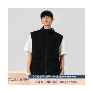 남자 활용도 만점 조끼 후드 나시 여름 쿨링 속건 트레이닝 SPO마켓2