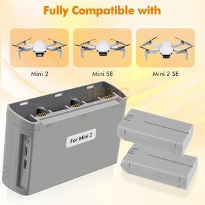 DJI 미니 2 SE 배터리 드론 액세서리 용 2400mAh 4k 지능형 비행 충전기