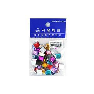 [XBH9971K]단면비즈 사각중1P 공예 만들기 소품 재료 미술