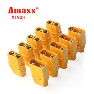 Amass XT90 커넥터 XT90H 플러그 4.5mm 바나나 수 암 어댑터 RC 드론 자동차 리포 배터리용 5 쌍