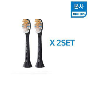 [필립스](본점) 소닉케어 A3 프리미엄 올인원 칫솔모 블랙 HX9092/96 2SET