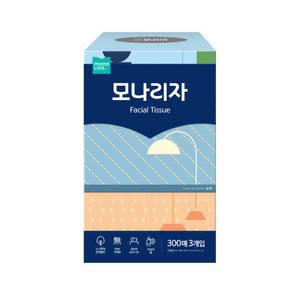 모나리자 아로마향 300매 3입 향기나는 퍼퓸 각티슈 미용티슈