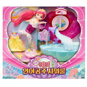 [미미월드][무료배송]NEW 리틀미미 인어공주 조개샤워룸