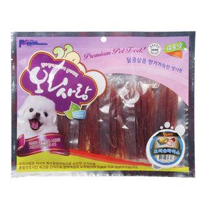 오리사랑 오리슬라이스 400g//애견간식/강아지/사사미