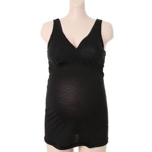 블랙 인견 스트랍 수유 런닝(RLG6031R)