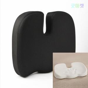 굿마켓 메모리폼 자세 방석 블랙 바른자세방석 수험생방석