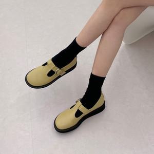 펠로시 T스트랩 메리제인 단화 플랫폼 여성구두 3cm