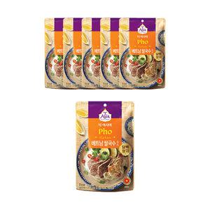 티아시아키친 베트남 쌀국수 소스 담백 양지, 90g, 6개