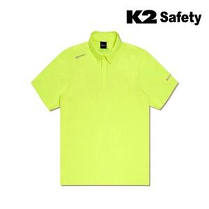 K2여름 반팔 카라티셔츠 냉감 하계 회사작업복 단체복 유니폼 남녀공용 워크웨어 TS-2203(YE)