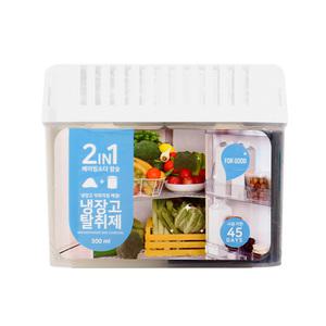 2 IN 1 냉장고 탈취제 300ml 베이킹소다 참숯