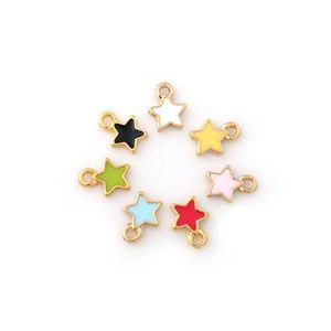 싼비즈 [7018-02]에폭펜던트 미니별 6x8mm 골드 ,1개