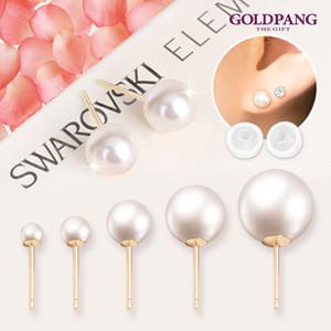 [골드팡]14k 화이트 진주귀걸이 3/4/6/8/10mm