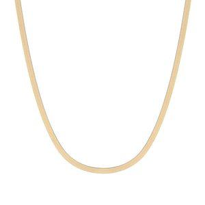 [비앤비골드] 18K 3mm 스네이크 뱀줄 체인 목걸이 IRN33556