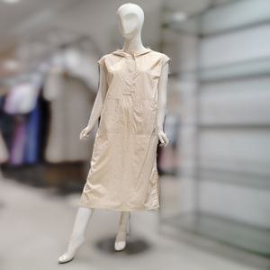 [SI] SI후드 옆트임 롱 원피스SGOAF25840