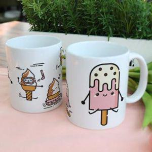 꾸밈 ij544-디자인머그컵2p-아이스크림캐릭터