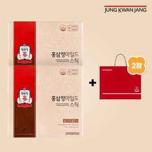 [선물포장] 홍삼정 마일드스틱 (10ml x 30포) 2박스 + 쇼핑백 2개