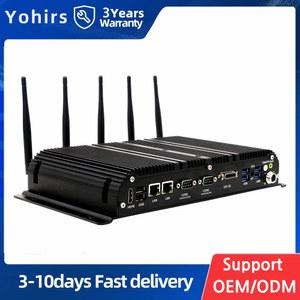 팬리스 산업용 미니 PC i7-1165G7 듀얼 2.5G LAN 4G LTE 5G OpenWrt SIM 카드 6 x USB GPIO 5 와이파이 원