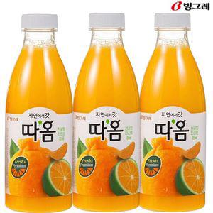 빙그레 따옴 천혜향 & 한라봉 &청귤 주스 730ml(3입) 냉장주스