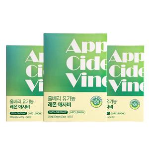 홀베리 유기농 레몬 애사비 스틱형 레몬사과식초 42p 840g 3박스