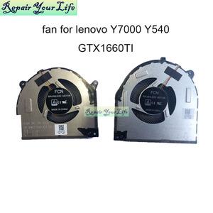 노트북 CPU GPU 냉각 FAN 레노버 Legion Y7000 Y540 GTX1660 TI PC 팬 DFS5M325063B11 DFS200105BD0T EG750