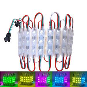 LED 기판 조명 모튤 픽셀 모듈 12V WS2811 RGB IC 칩 주입 렌즈 스마트 매직 주소 지정 가능 프로그래밍 풀