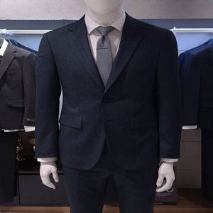 [트루젠]남성 봄여름 데님라이크 네이비 기본핏 남자 비지니스 캐주얼 정장