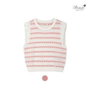 [레베끌레]레베끌레 P2521K451 여아 여름 하트 ST 니트 베스트