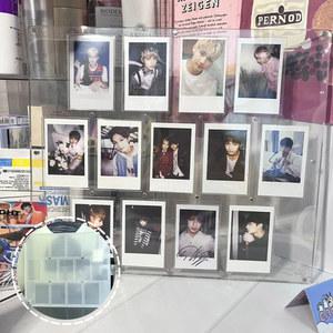 투명 CD 프레임 아이돌 그림 포스터 거치대 아크릴 사진 보호 앨범 스탠드 포토 카드 보관