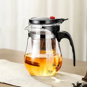 에스엠 마켓 [로하티] 로즈힙 버튼 드롭 차포트(600ML) (투명) 내열유리티포트 티주전자 내열주전자