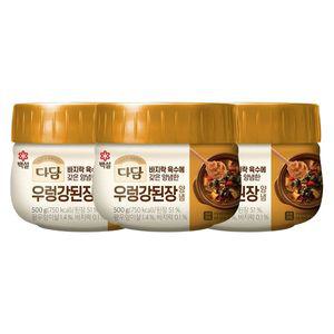 [하프클럽/CJ제일제당]백설 다담 우렁강된장양념500g x3개