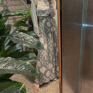 고품질 러블리혜 롱스커트 치마 플레어스커트 플리츠스커트 플레어스커트 치마 샤스커트 (WFHNPV2)