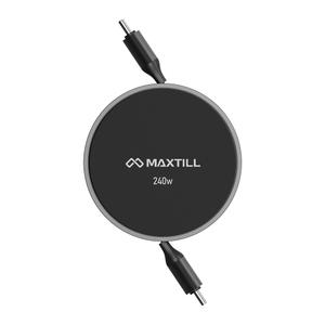 맥스틸 240W C TO C 릴타입 PD 맥북 노트북 초고속 고속 충전 케이블 1.5m GM-CC240R