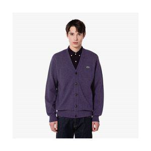 매장정품 라코스테 LACOSTE 남성 베이직 V넥 가디건 [딥퍼플] AH560E-54NZSV 1891444