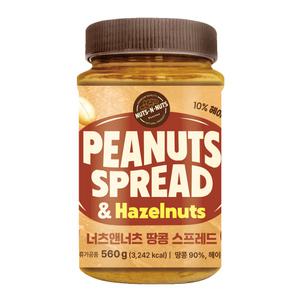 너츠앤너츠 땅콩스프레드 헤이즐넛 560g 땅콩버터