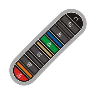 37-70℃ 방수 변색 온도계 스티커 휴대용 컵 주전자 측정기