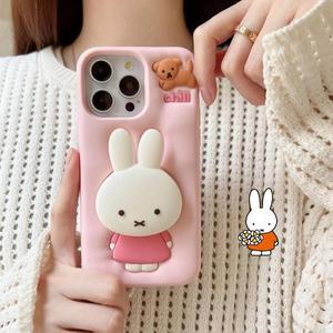 Miffy 휴대폰 핸드폰 케이스  프로맥스 올 인클루시브 실리콘 소프트 브래킷  쉘 낙하 방지 크리스마스 장