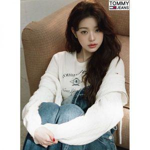 타미진스 타미진 여성 슬림핏 레터링 프린트 반팔티셔츠 T32F1TTO37TWT1-B 593892