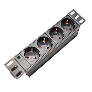 서버 랙 마운트 확장 소켓용 금속 파워 스트립 EU 콘센트 1U PDU 250V 16A 3500W 2 4 68 가지 방식