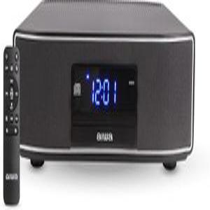 AIWA Exos 홈 오디오 스피커 - 30W RMS CD 플레이어 블루투스 FM 라디오 광입력 리모컨 포함