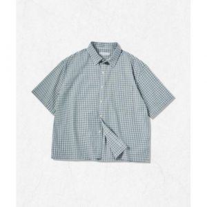 시그니처 SIGNATURE [7월 21일 배송] 크롭 체크 하프 셔츠[블루] 25SUMCCHS-001 2376285