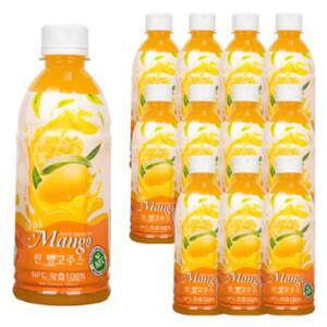 파모빗 찐 망고 착즙 주스 100% 350ml x 12병